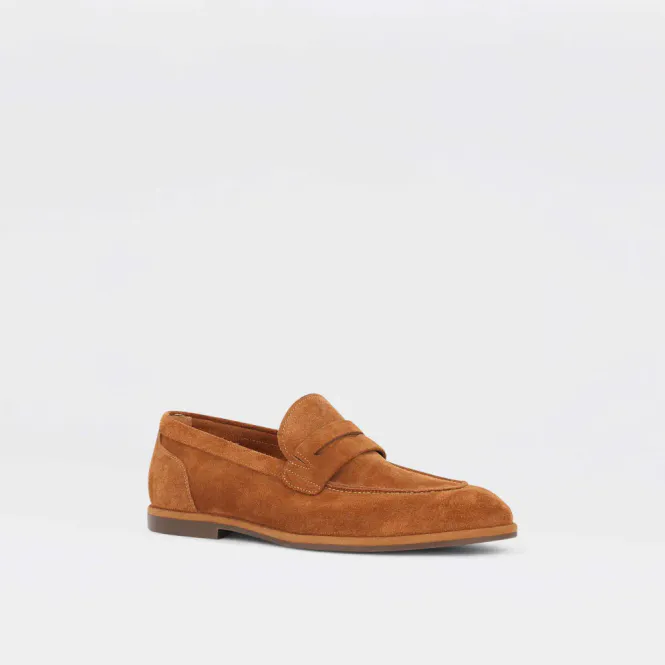 Hovedbilde Paris - golden brown loafer til herre i semsket ...