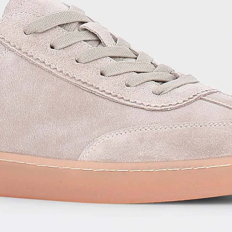 Chisel - lys gråbeige sneakers til herre i semsket skinn