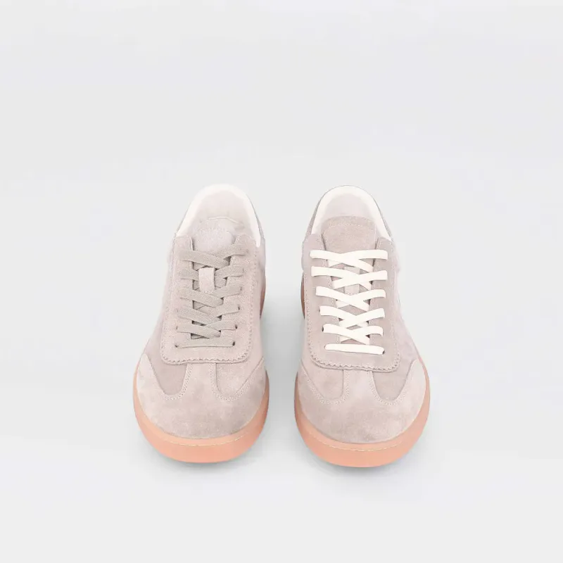 Chisel - lys gråbeige sneakers til herre i semsket skinn