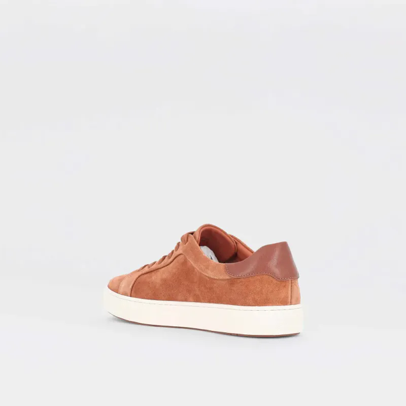 Candy - camelbrune sneakers til herre i semsket skinn